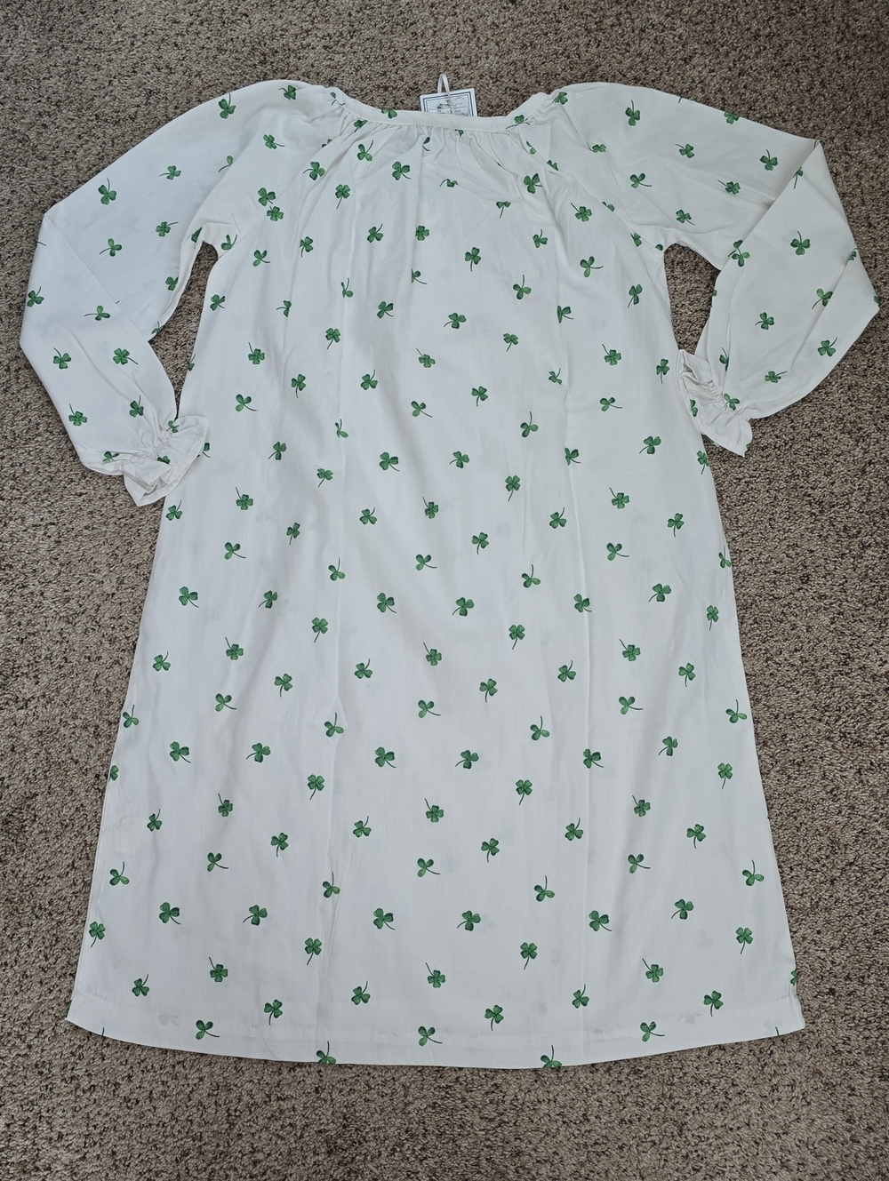 NEW -Petite Plume sz 10 Delphine Shamrocks Nightgown - Picture 13 of 13